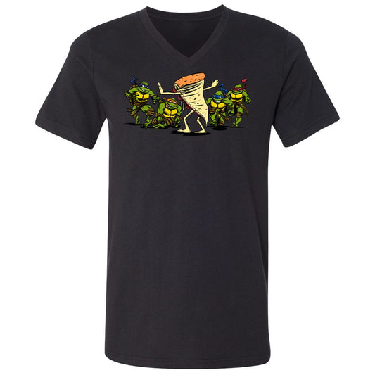 Unisex V-Neck T-Shirt - DU7DTBQC - Black - 1