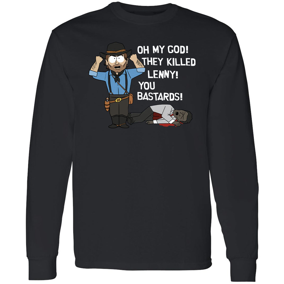 Long Sleeve T-Shirt - JJHRPBCZ - Black - 1