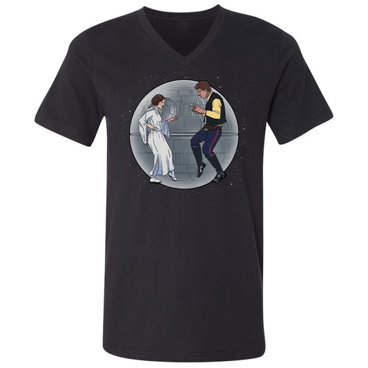 Unisex V-Neck T-Shirt - S5BBF5TG - Black - 1