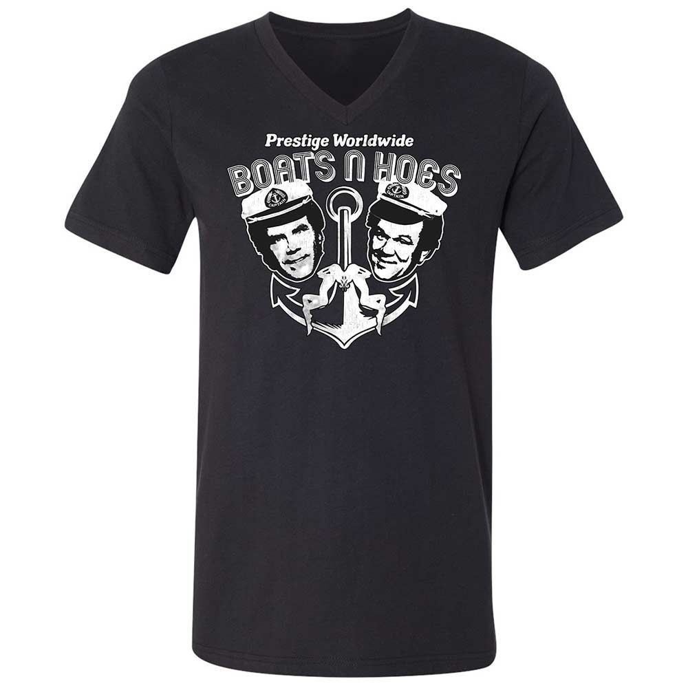 Unisex V-Neck T-Shirt - R9SCBAQ6 - Black - 1