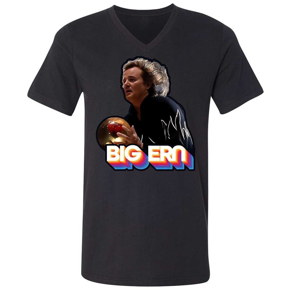Unisex V-Neck T-Shirt - NHWVLMKD - Black - 1