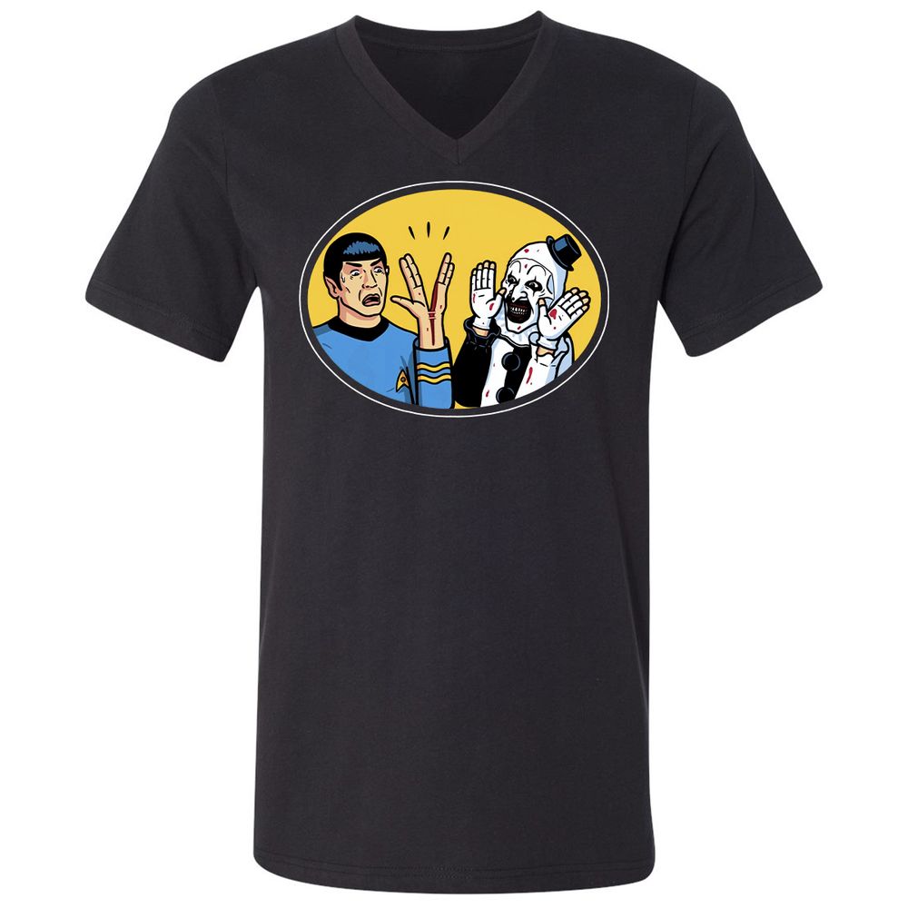 Unisex V-Neck T-Shirt - MRHD17H4 - Black - 1