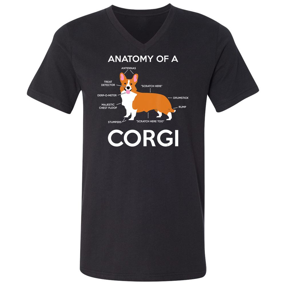 Unisex V-Neck T-Shirt - EY3G6V34 - Black - 1