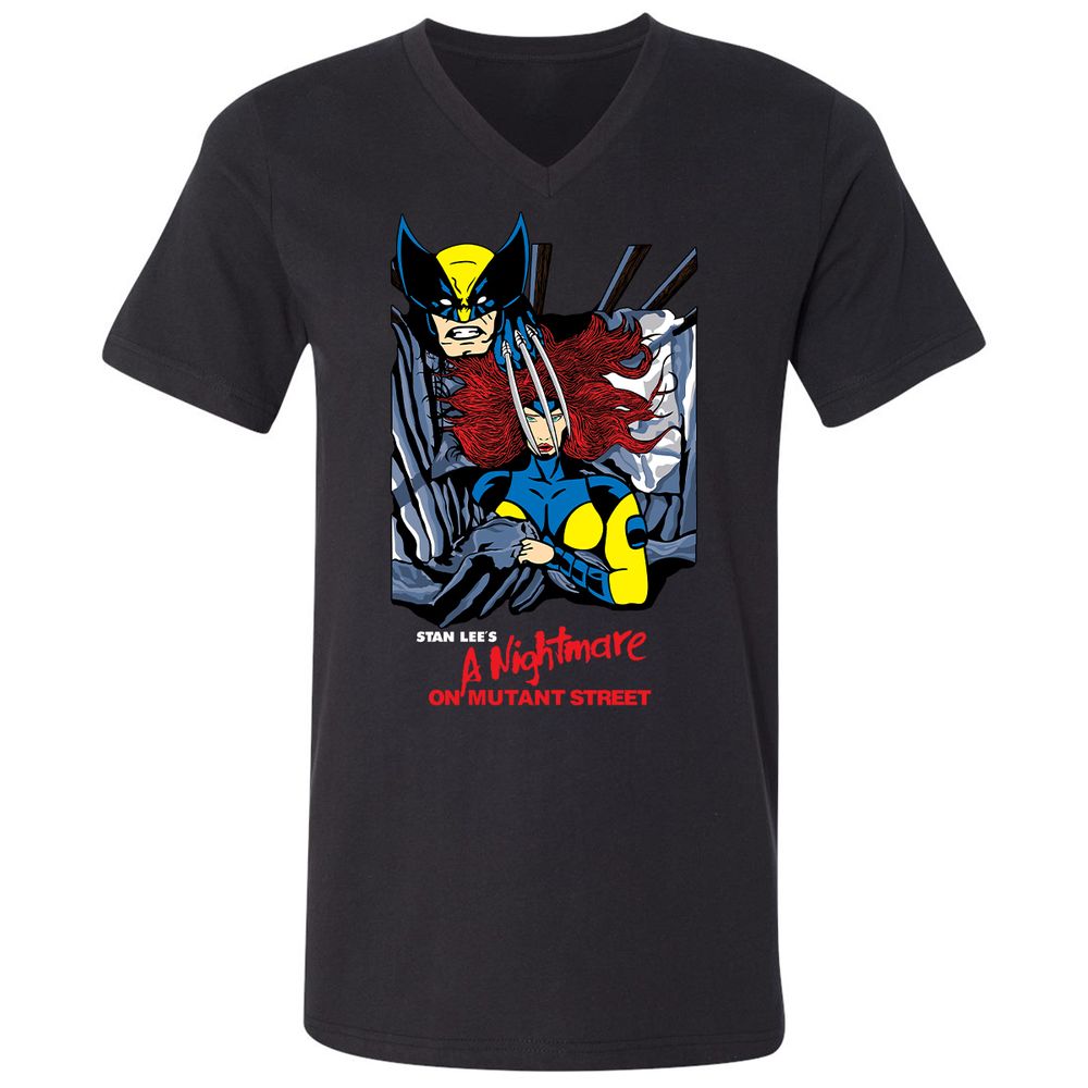 Unisex V-Neck T-Shirt - 52B77CT3 - Black - 1