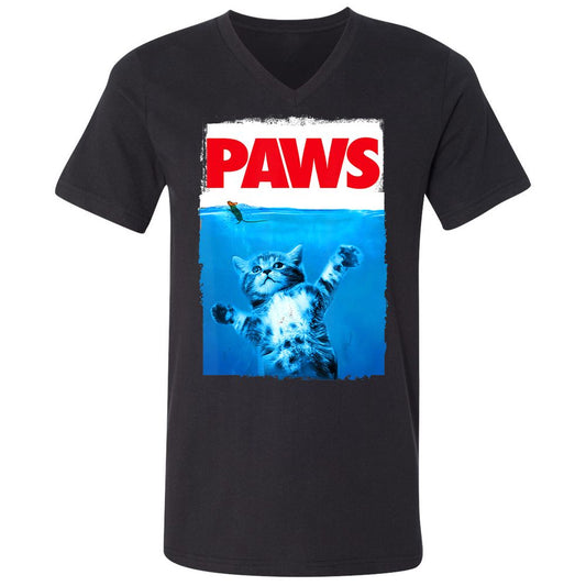 Unisex V-Neck T-Shirt - WRN42W1T - Black - 1