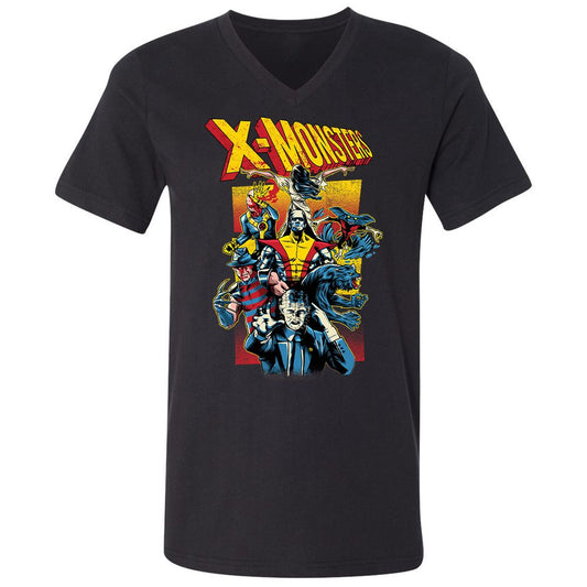 Unisex V-Neck T-Shirt - MDL3JVA7 - Black - 1