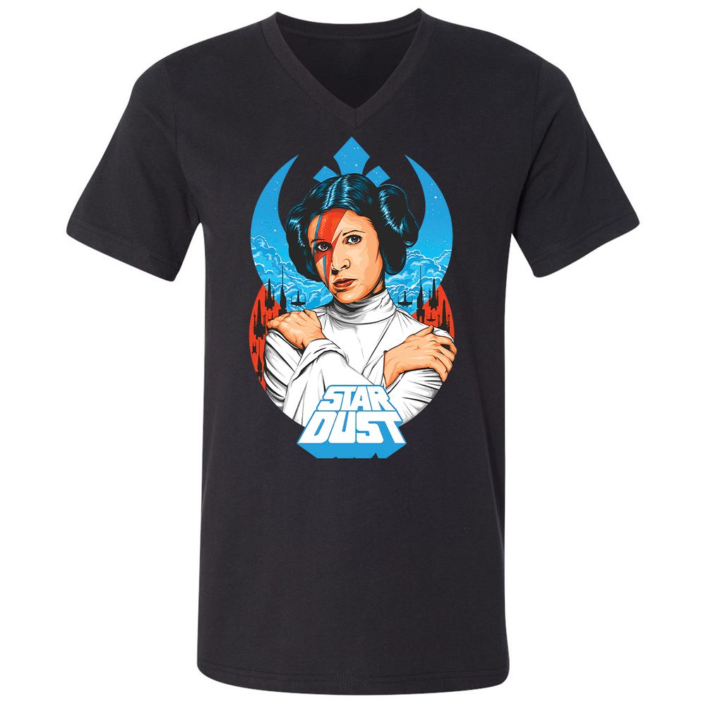 Unisex V-Neck T-Shirt - CGZDAXUY - Black - 1