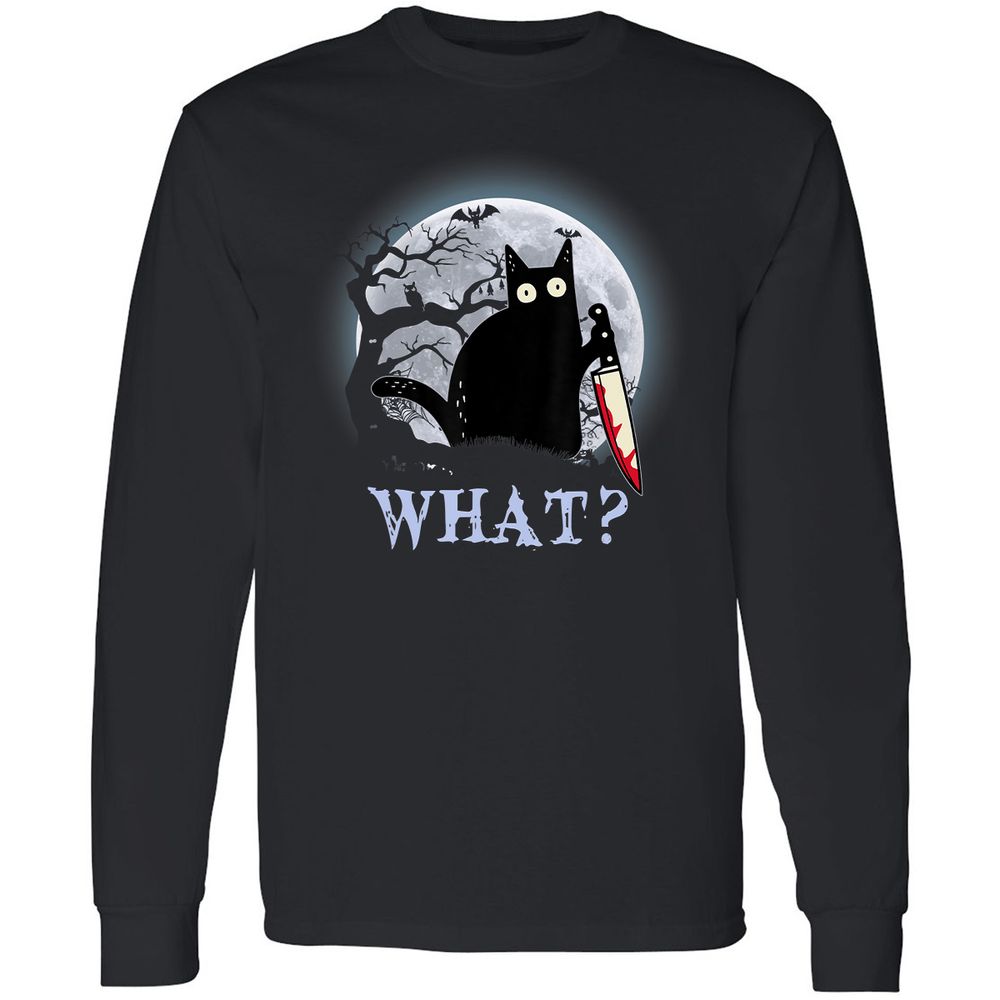 Long Sleeve T-Shirt - KQCBD2XT - Black - 1