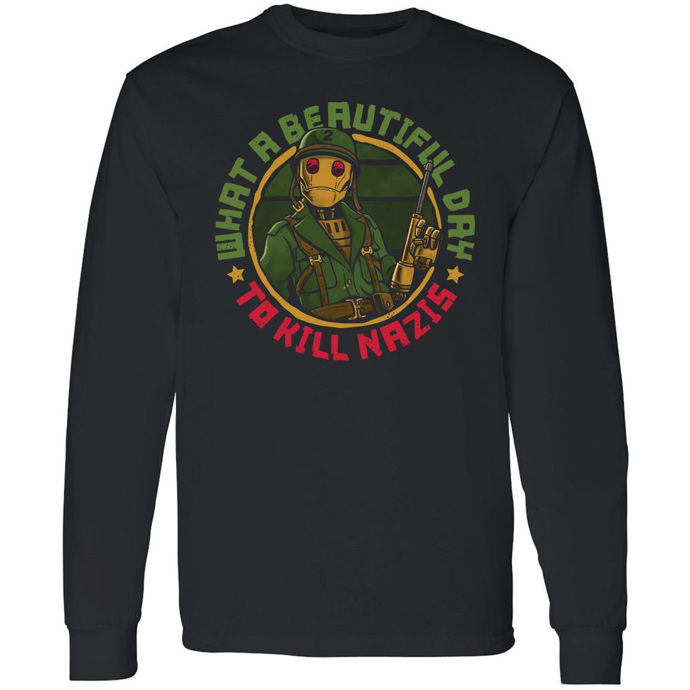 Long Sleeve T-Shirt - BHNA1P4Q - Black - 1