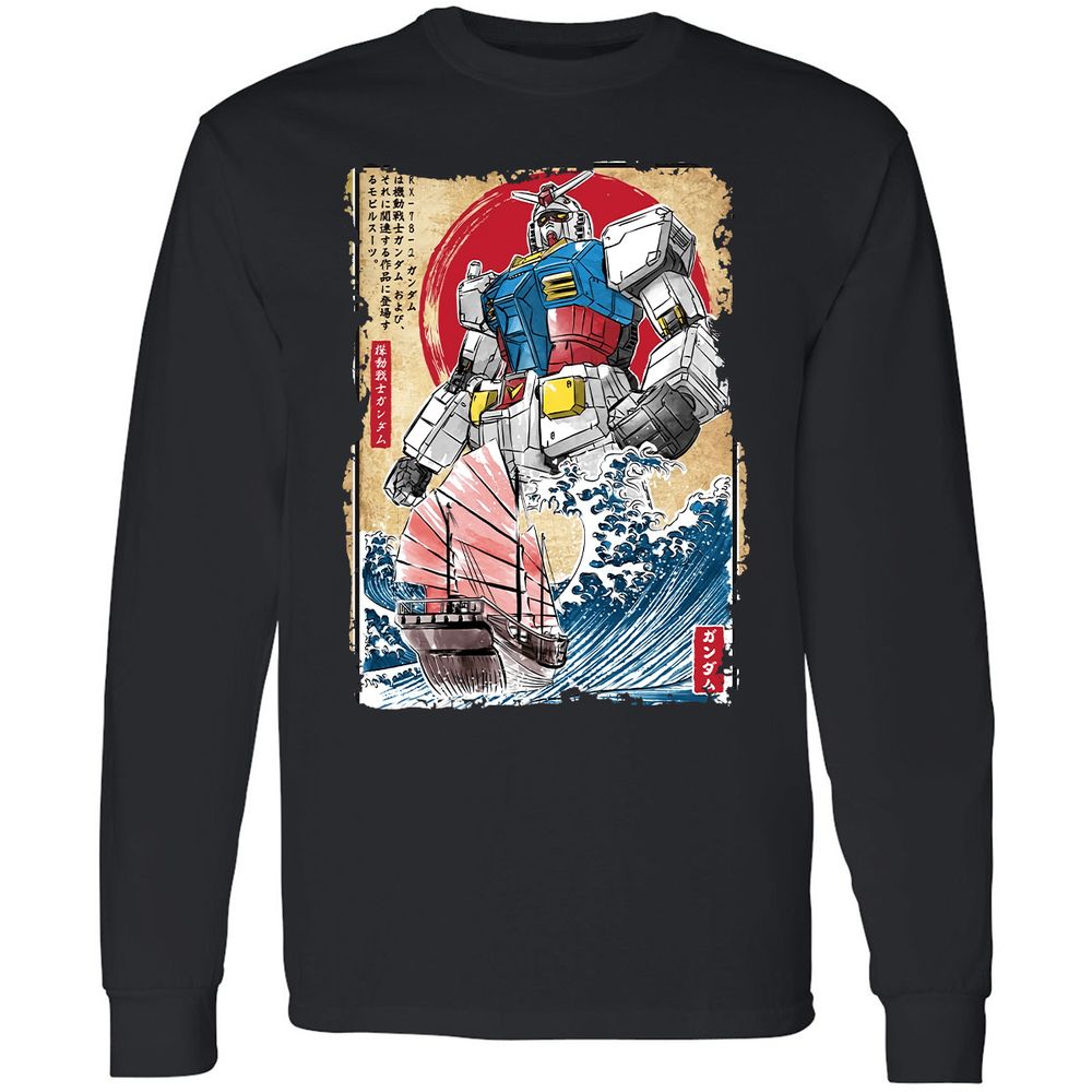 Long Sleeve T-Shirt - 8BKZGNU1 - Black - 1