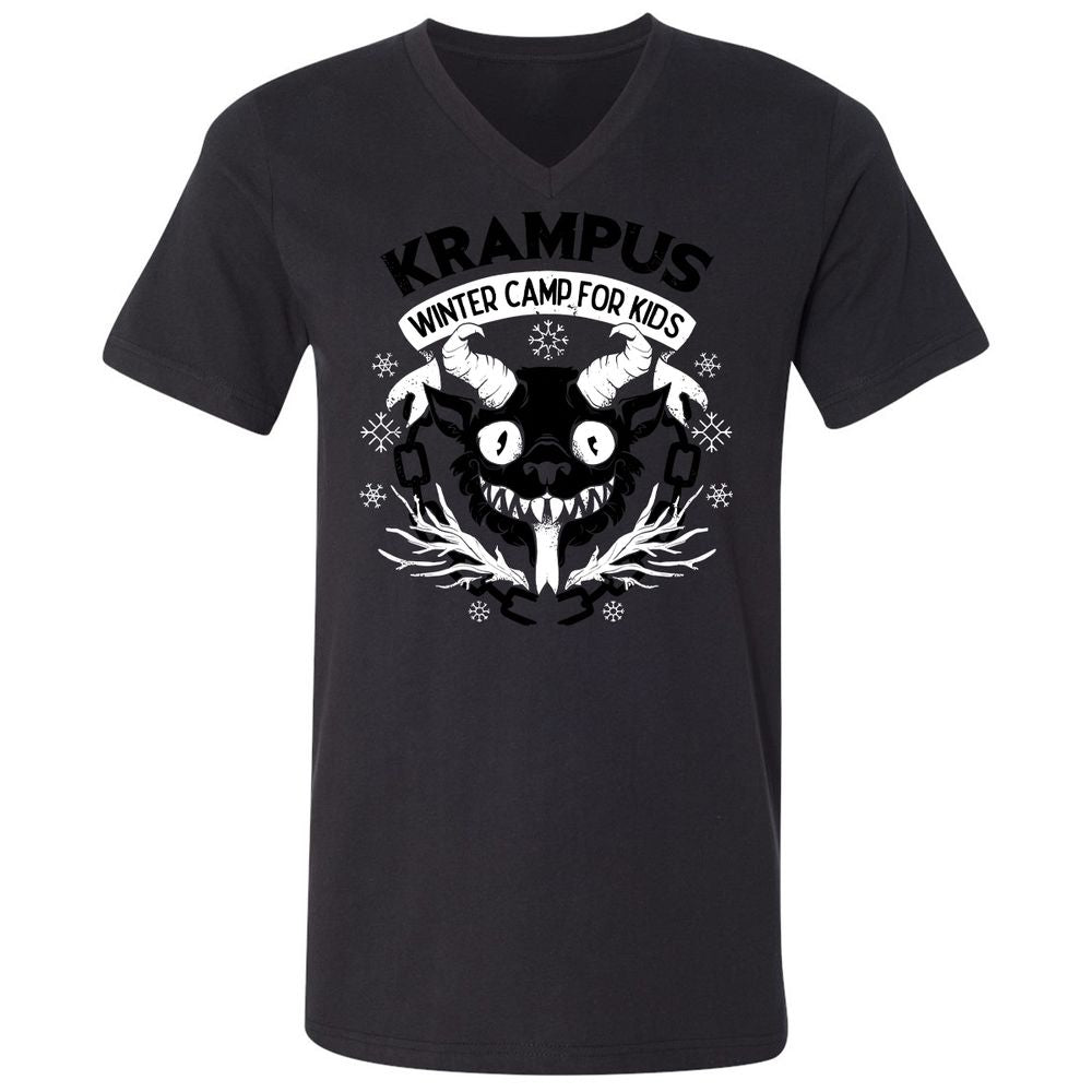 Unisex V-Neck T-Shirt - 2LC9QRG1 - Black - 1
