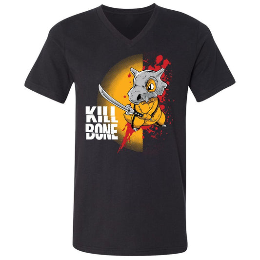 Unisex V-Neck T-Shirt - E8T362YL - Black - 1