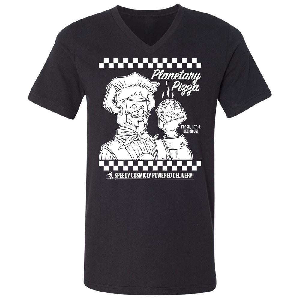 Unisex V-Neck T-Shirt - N58H1TEV - Black - 1