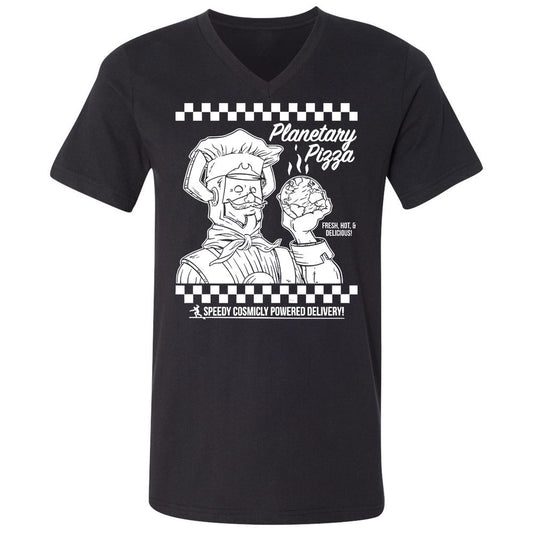 Unisex V-Neck T-Shirt - N58H1TEV - Black - 1