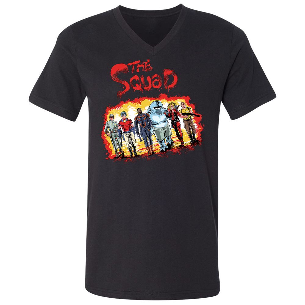 Unisex V-Neck T-Shirt - YGLSYGCN - Black - 1