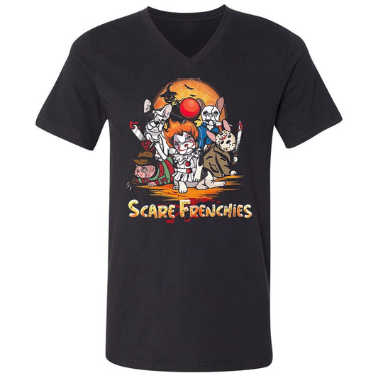 Unisex V-Neck T-Shirt - 9LCWLXST - Black - 1