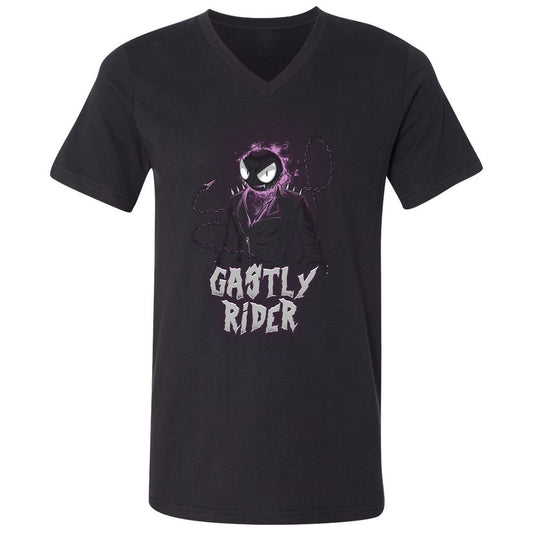 Unisex V-Neck T-Shirt - S3QCTHTH - Black - 1