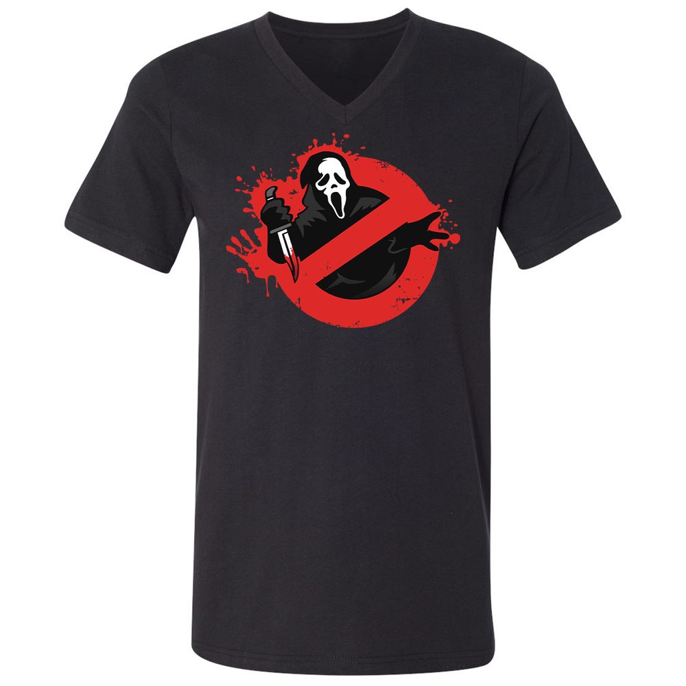 Unisex V-Neck T-Shirt - 1RHA2SAD - Black - 1