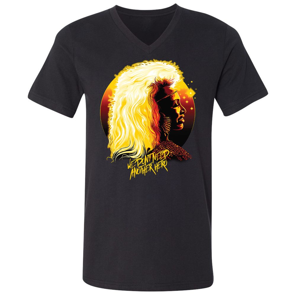 Unisex V-Neck T-Shirt - NJUGH2AF - Black - 1