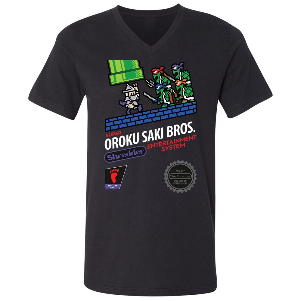 Unisex V-Neck T-Shirt - GQ11JWZG - Black - 1