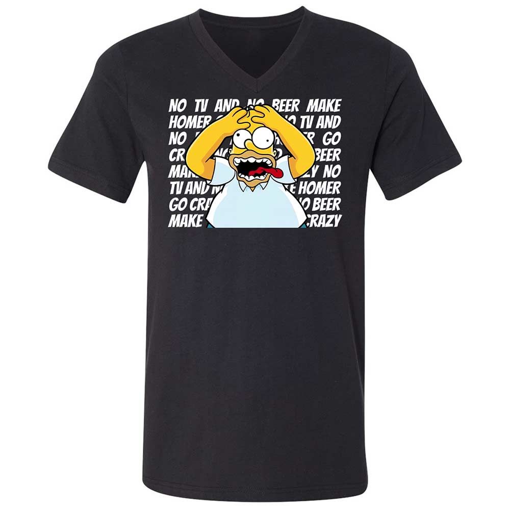 No TV and No Beer Make Homer Go Crazy - Black - 1