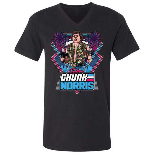 Unisex V-Neck T-Shirt - GECEBCEC - Black - 1