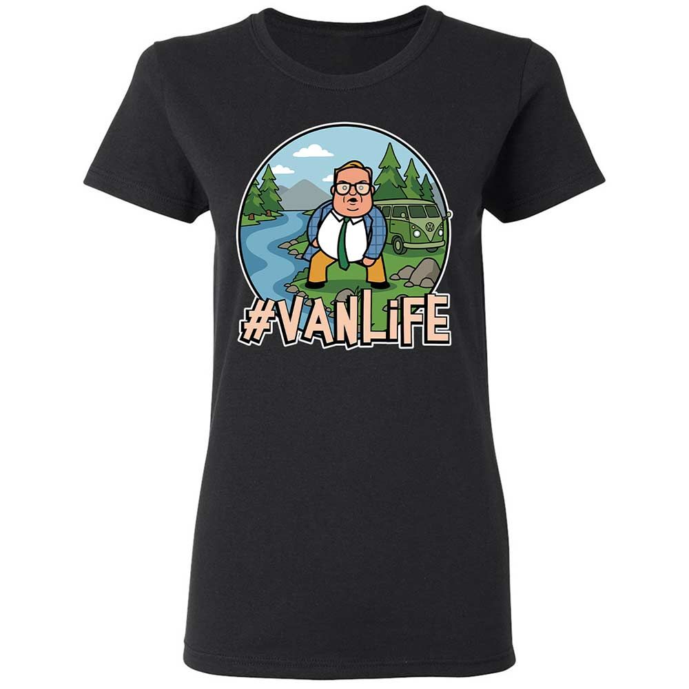 Vanlife living in a van down by the river - Black - 1