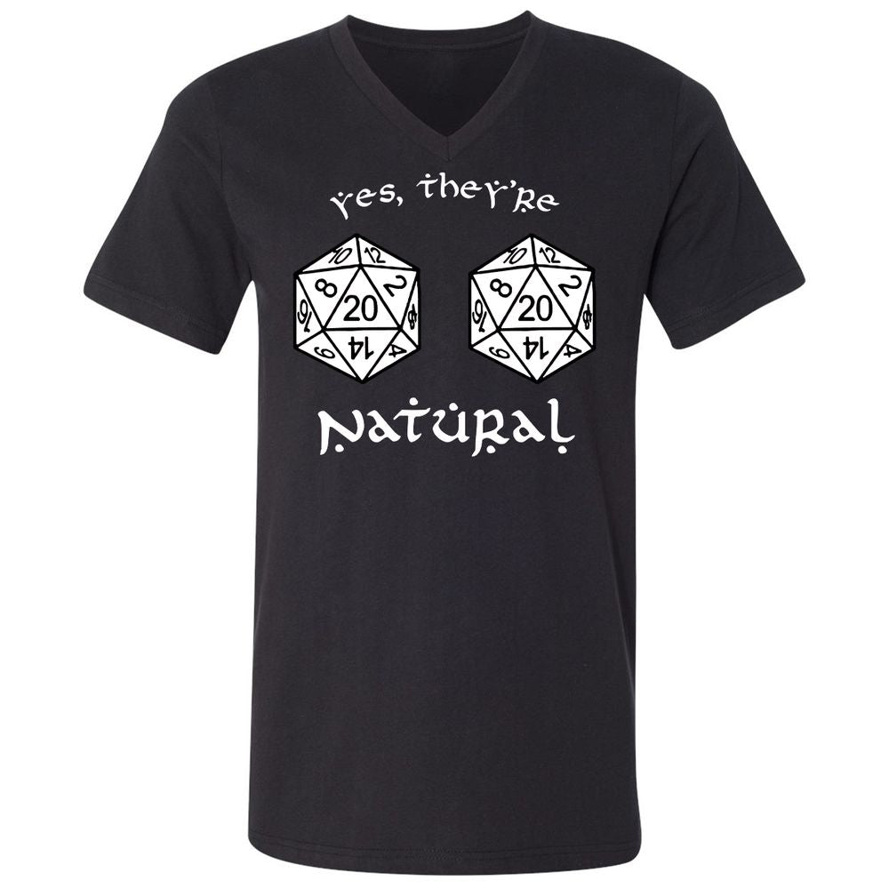 Unisex V-Neck T-Shirt - CCGNJMP9 - Black - 1