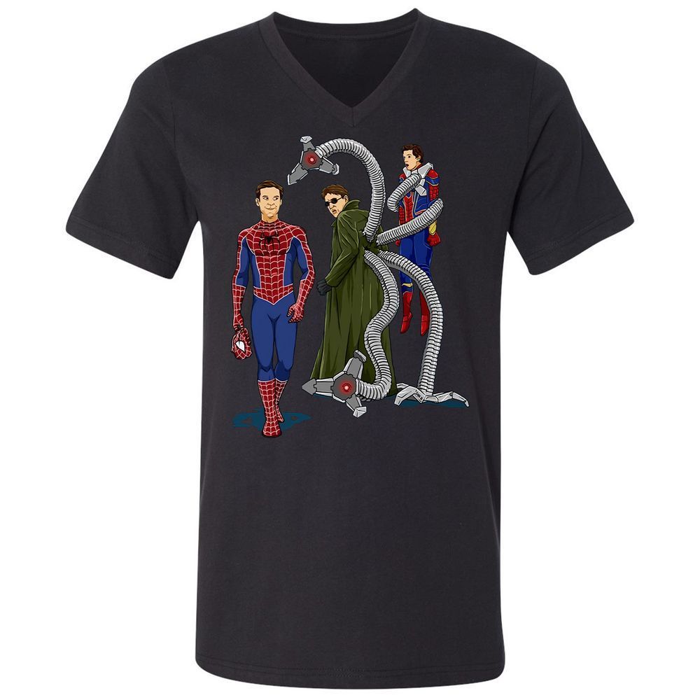 Unisex V-Neck T-Shirt - DA53274B - Black - 1