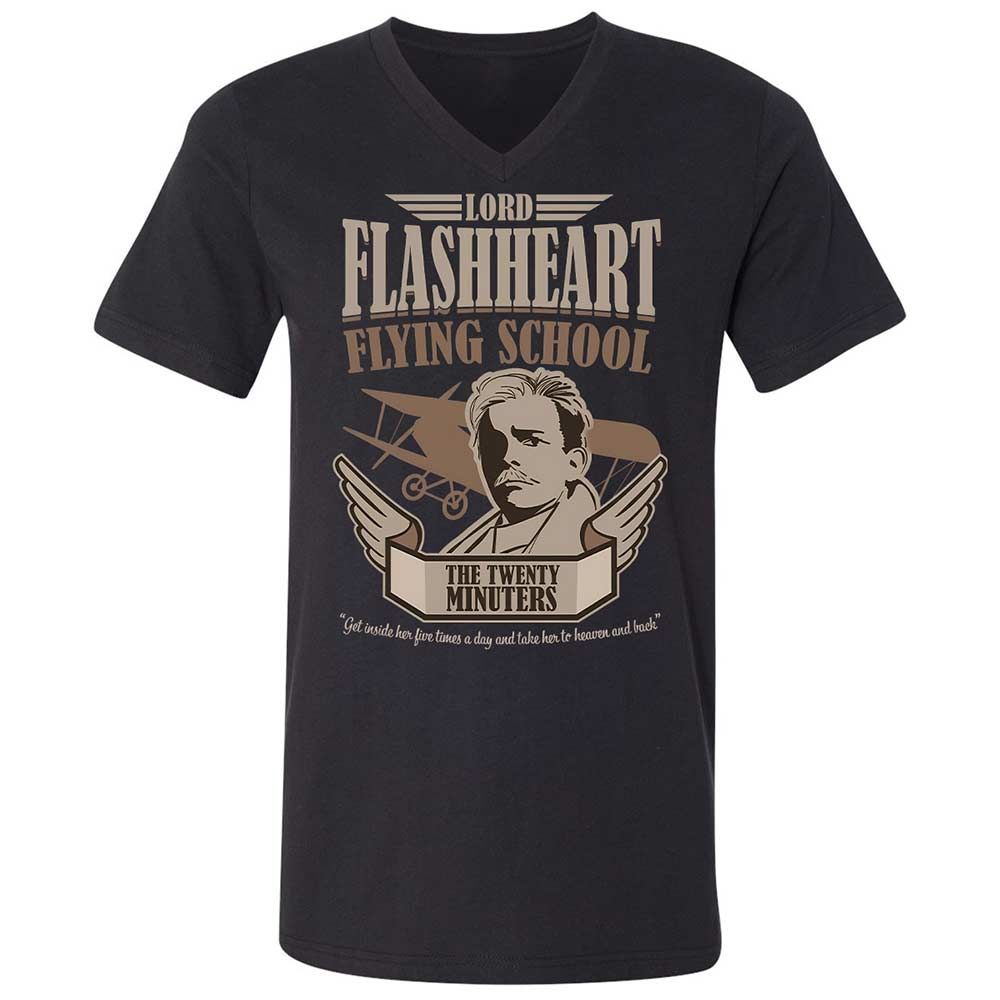 Unisex V-Neck T-Shirt - AAFSB9AT - Black - 1