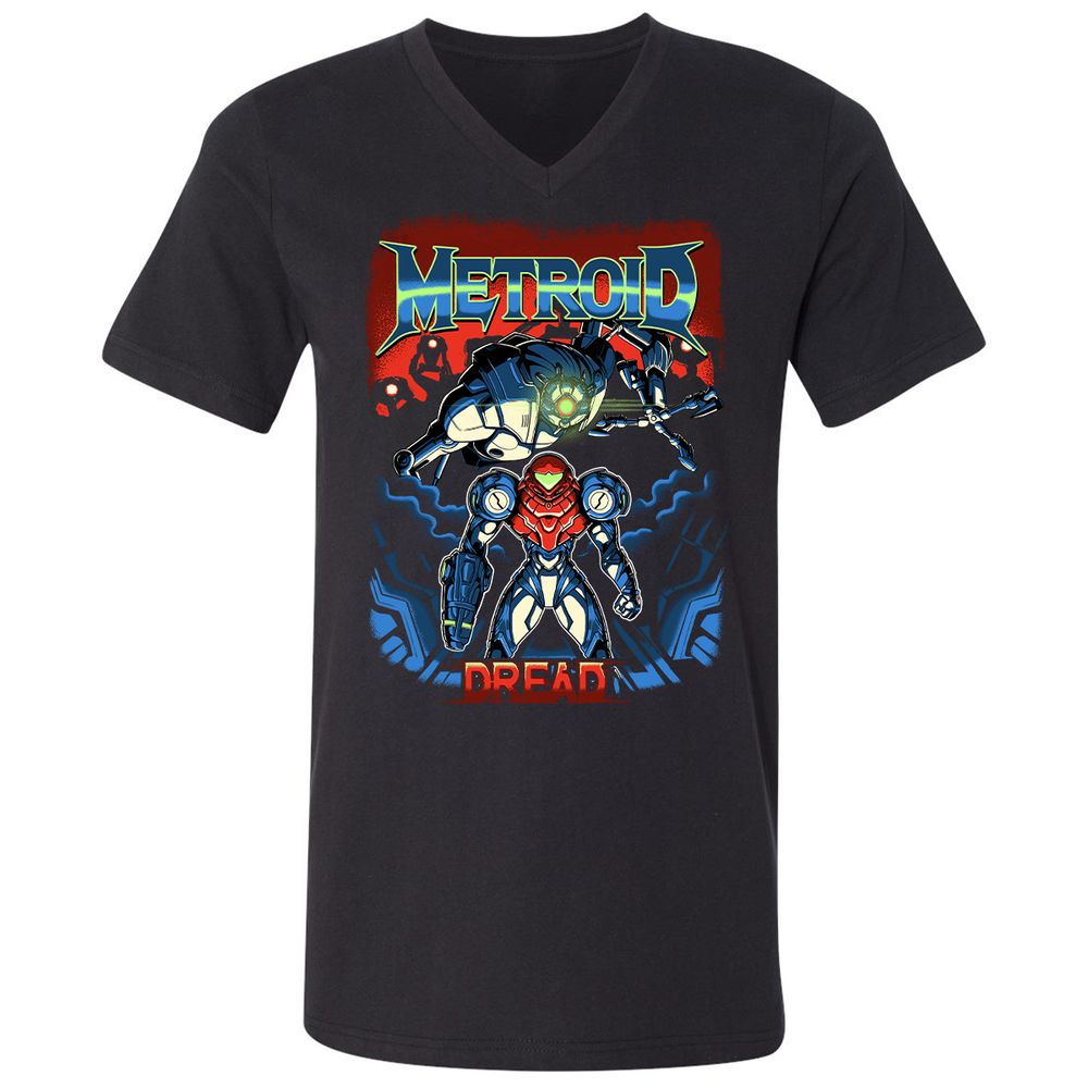 Unisex V-Neck T-Shirt - 37PHZRGR - Black - 1