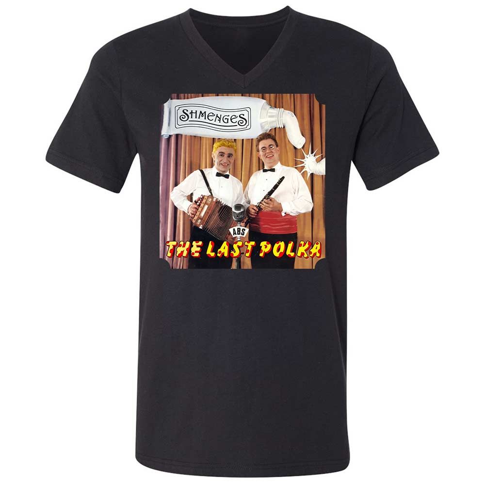 Unisex V-Neck T-Shirt - 4AV3ANL2 - Black - 1