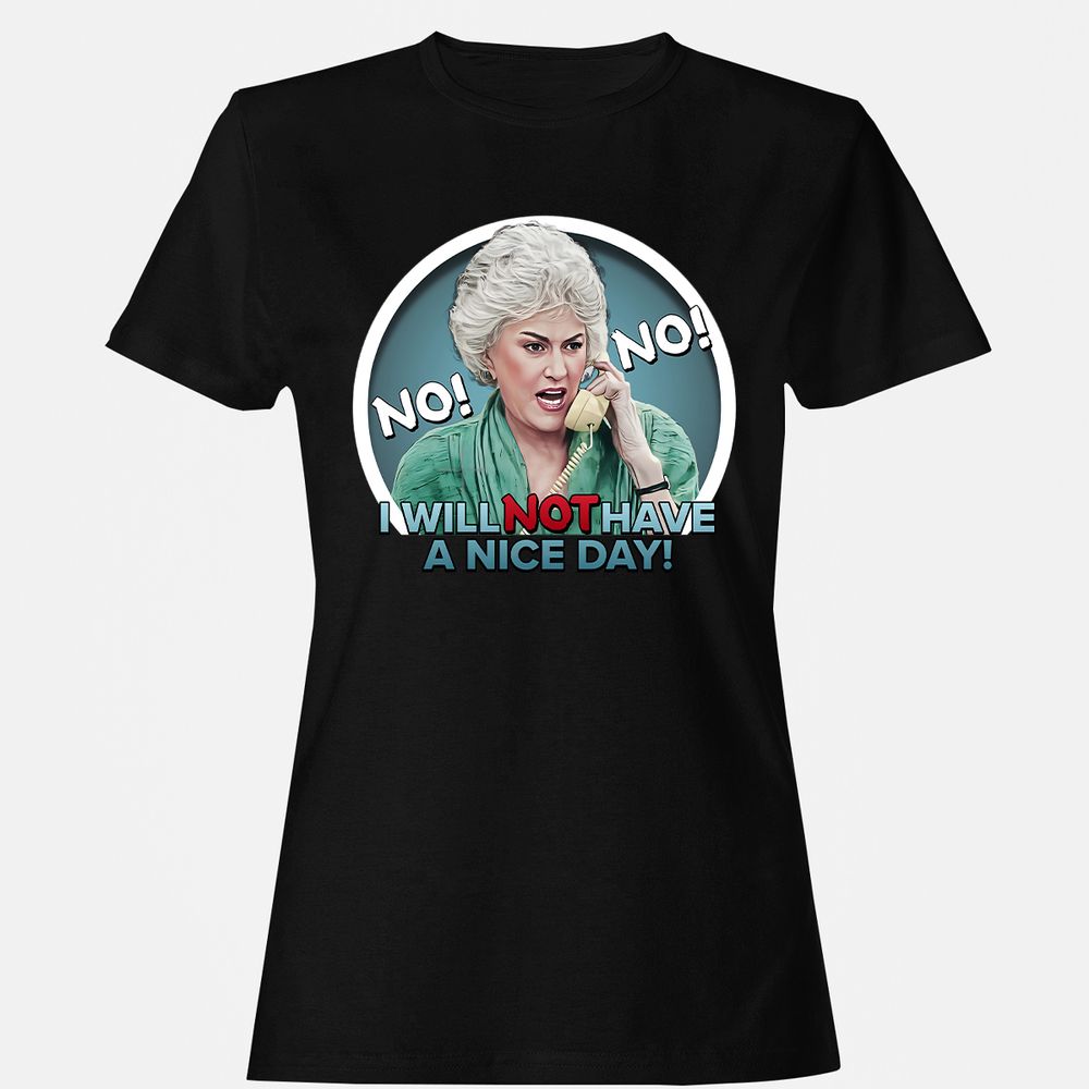 Women's T-Shirt - QFY3BM6Z - Black - 1