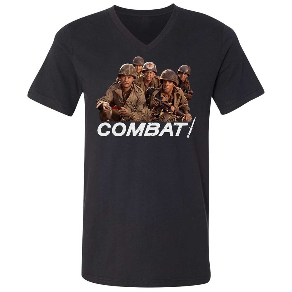 Unisex V-Neck T-Shirt - FF5MBPQC - Black - 1
