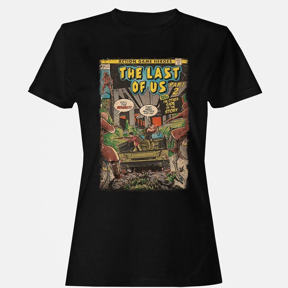 Women's T-Shirt - T7B1ZQJK - Black - 1