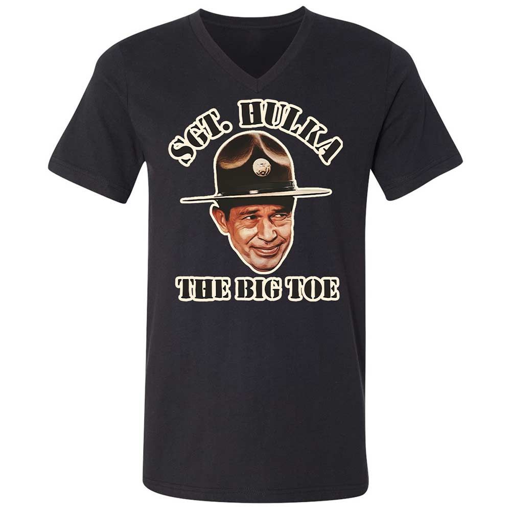 Unisex V-Neck T-Shirt - B6DQ6KN5 - Black - 1