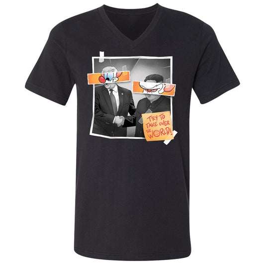 Unisex V-Neck T-Shirt - R3CK235M - Black - 1