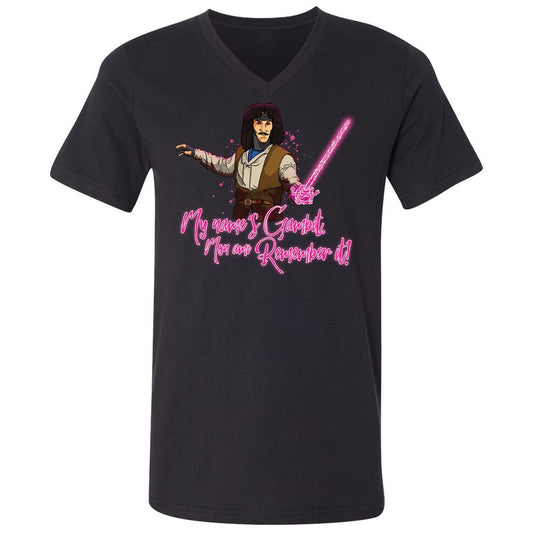 Unisex V-Neck T-Shirt - XQ8MC27N - Black - 1