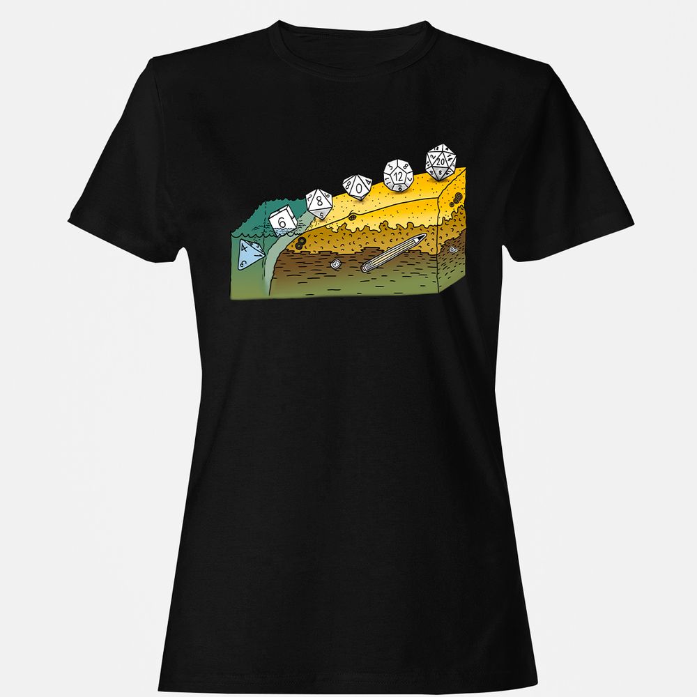 Women's T-Shirt - A1AQYJ8U - Black - 1