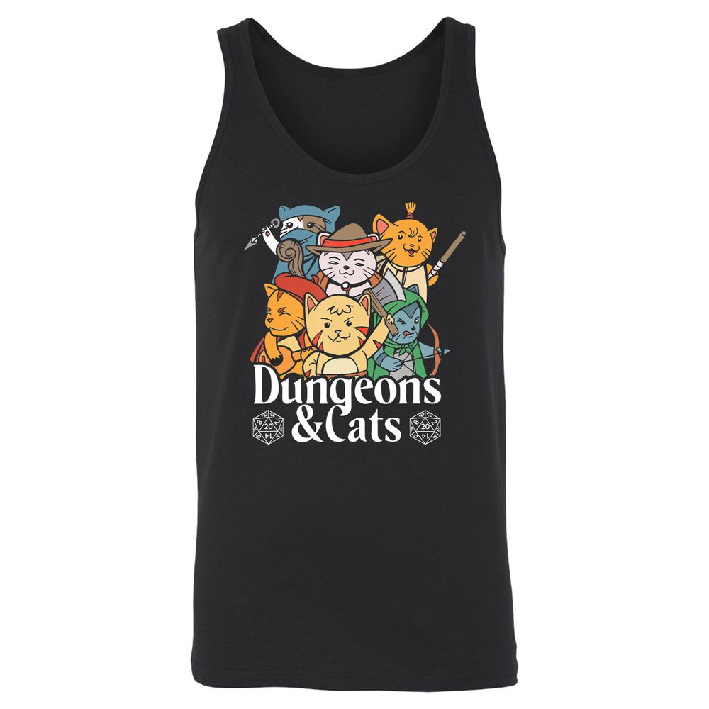 Unisex Jersey Tank - LGR872RT - Black - 1