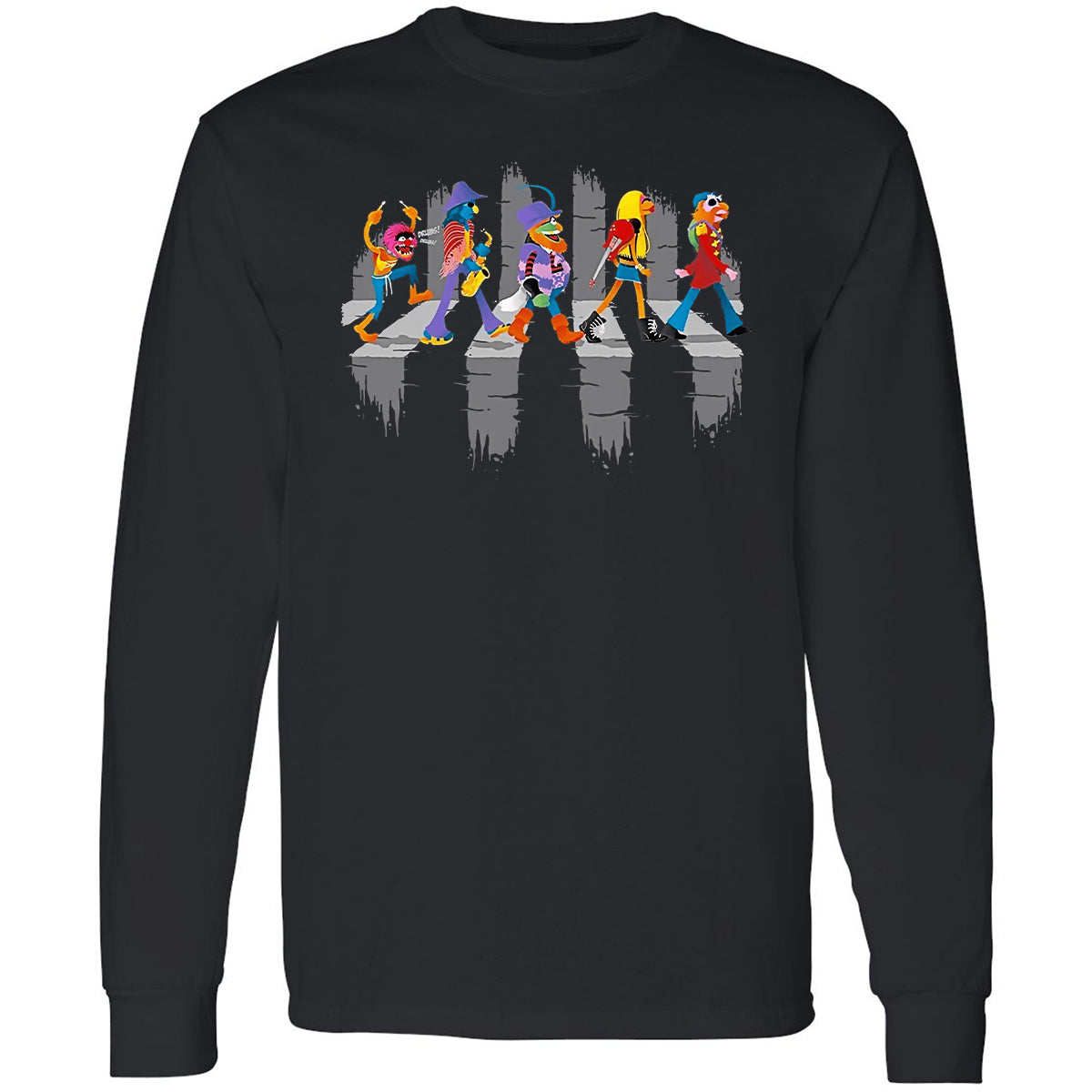 Long Sleeve T-Shirt - SRMFUGUP - Black - 1