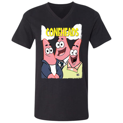 Unisex V-Neck T-Shirt - 9VHB1SBE - Black - 1