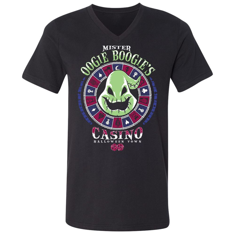 Unisex V-Neck T-Shirt - PZLCJXD8 - Black - 1