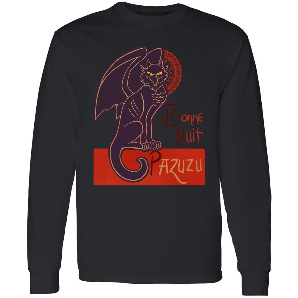 Long Sleeve T-Shirt - ZBBQSZXZ - Black - 1
