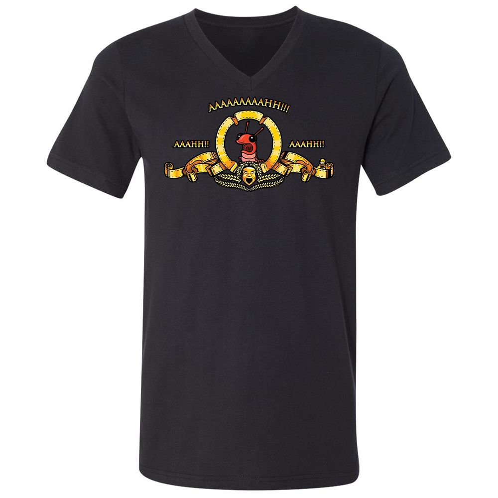 Unisex V-Neck T-Shirt - A257GX3S - Black - 1
