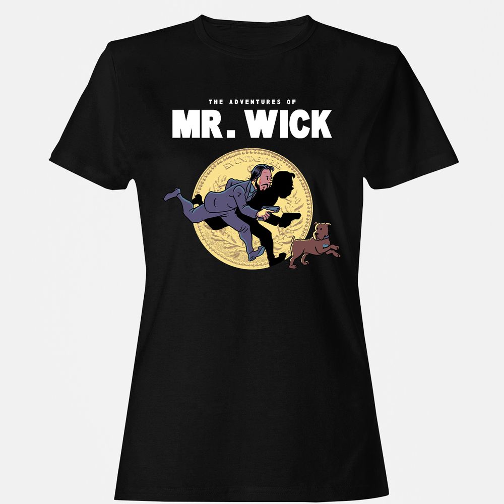 Women's T-Shirt - H543DDQL - Black - 1