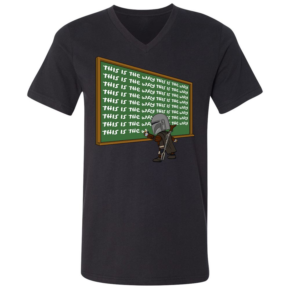 Unisex V-Neck T-Shirt - AF1T3NRA - Black - 1