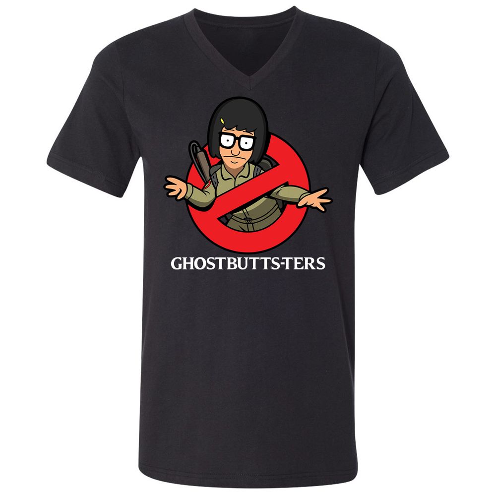 Unisex V-Neck T-Shirt - WTHHN1QH - Black - 1