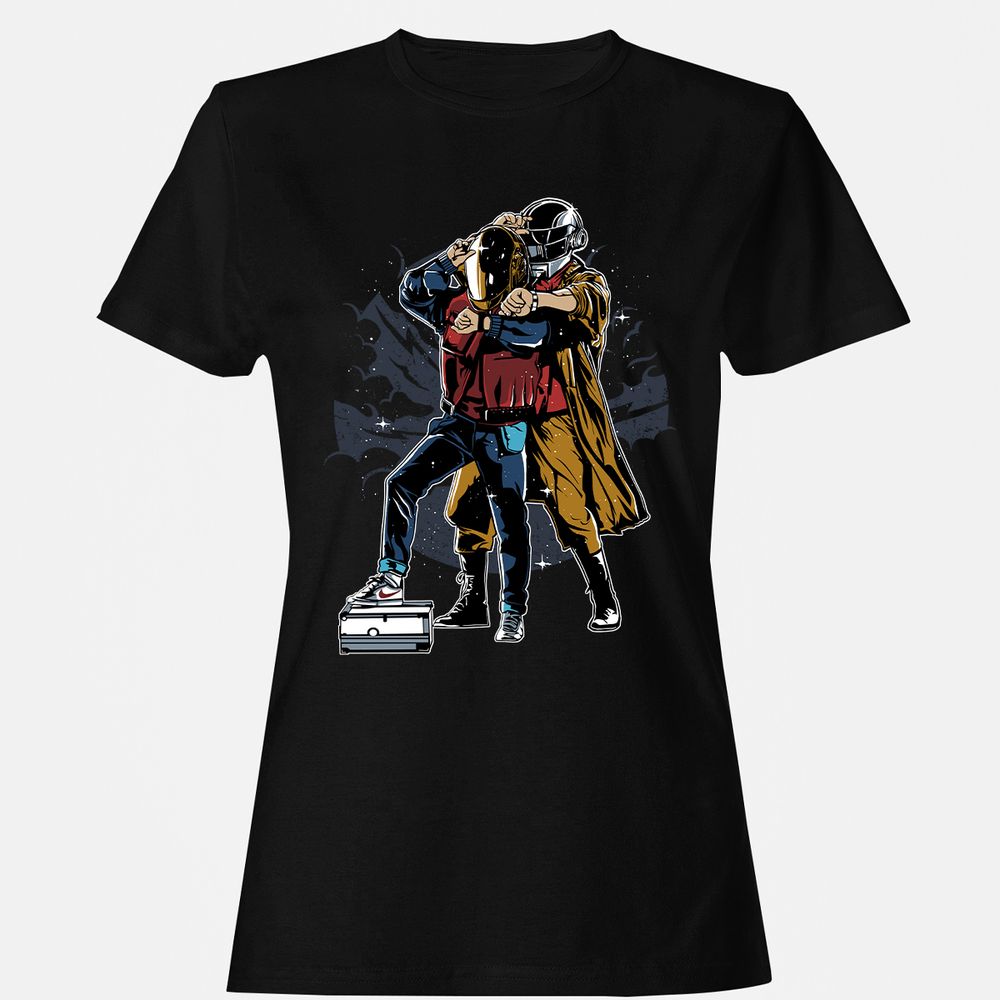Women's T-Shirt - HQSN5DNE - Black - 1