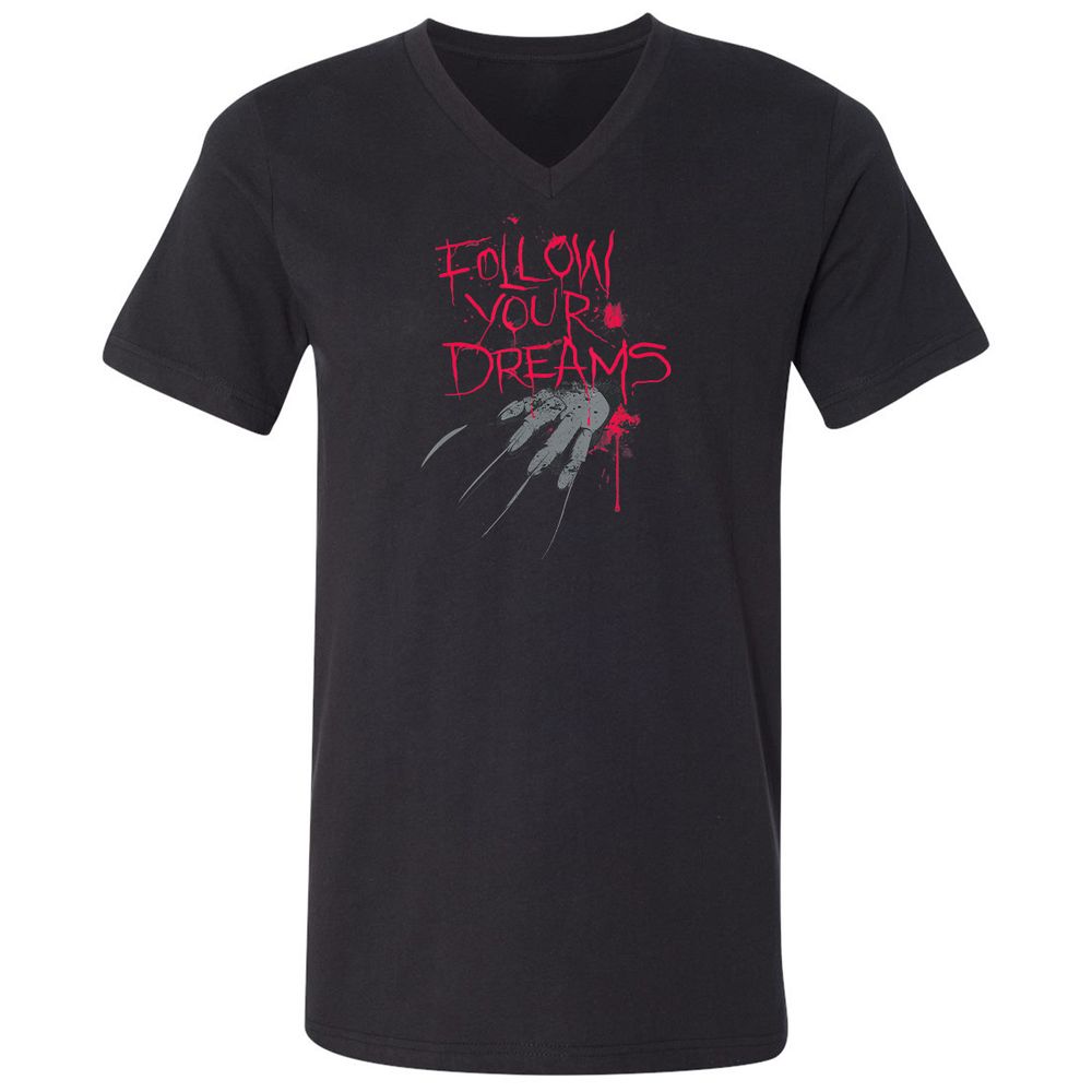 Unisex V-Neck T-Shirt - L1VKGMQK - Black - 1